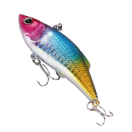 Color Coating Plastic Artificial Fishing Lures Fishing Topwater Floating Popper Lure Hit Water Waves Climb Fishing Bait with Hooks, Length: 7.5 cm-garmade.com