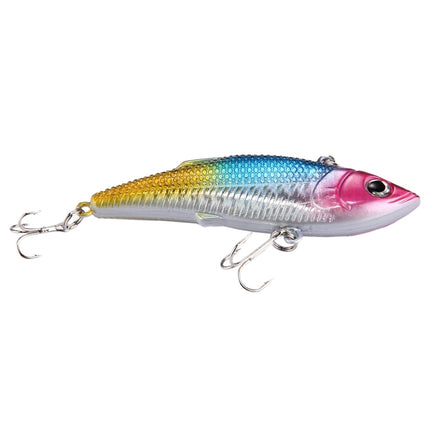 Color Coating Plastic Artificial Fishing Lures Fishing Topwater Floating Popper Lure Hit Water Waves Climb Fishing Bait with Hooks, Length: 7.5 cm-garmade.com