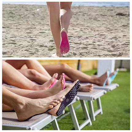 Invisible Anti-slip Summer Beach Sandals Insole Size: M, Length: 23 cm(Black)-garmade.com