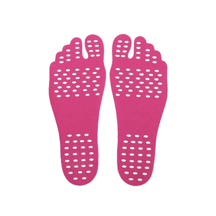 Invisible Anti-slip Summer Beach Sandals Insole Size: L, Length: 25 cm(Magenta)-garmade.com
