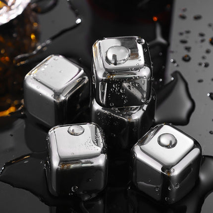 Stainless Steel Chilling Reusable Ice Cubes for Whiskey, Vodka, Liqueurs-garmade.com