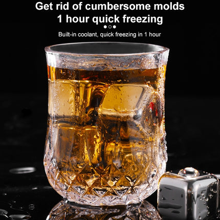 Stainless Steel Chilling Reusable Ice Cubes for Whiskey, Vodka, Liqueurs-garmade.com