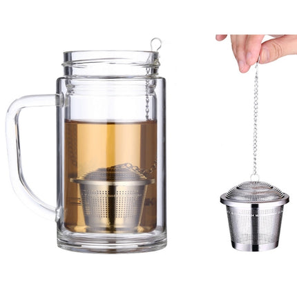 Stainless Steel Locking Spice Tea Strainer Mesh Infuser Tea Ball Filter, Small Size: 4.5 x 4cm-garmade.com