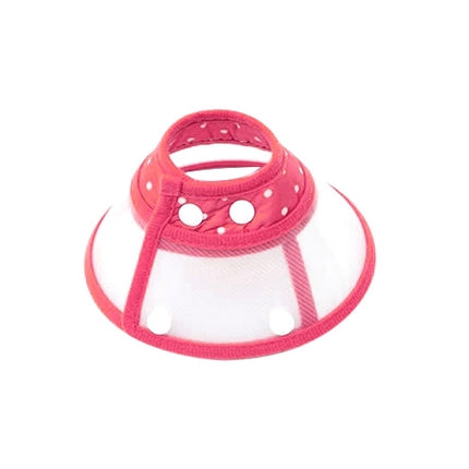 Elizabeth Pet Collar Headgear Ruff Funnel Cover Anti Bite Lick Safety Practical Neck Protective, Size: L, Suitable for Neck 26-30cm(Pink)-garmade.com
