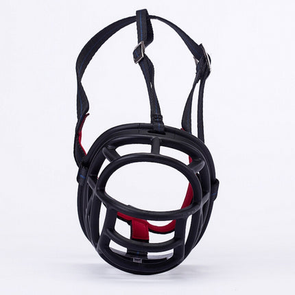 Dog Muzzle Prevent Biting Chewing and Barking Allows Drinking and Panting, Size: 8.2*7.6*10.4cm(Black)-garmade.com