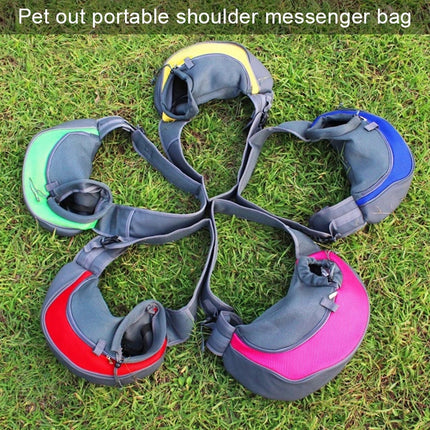 Dog and Cat Sling Carrier Hands Free Reversible Pet Papoose Bag, Size：Small(Blue)-garmade.com