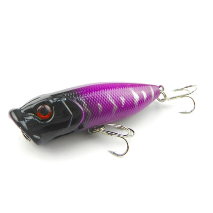 HENGJIA Plastic Artificial Fishing Lures Popper Bionic Fishing Bait with Hooks, Length: 6.5 cm, Random Color Delivery-garmade.com