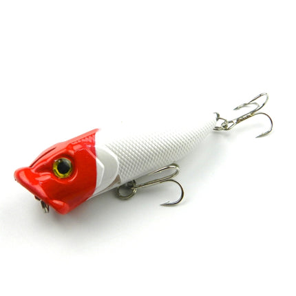 HENGJIA Plastic Artificial Fishing Lures Popper Bionic Fishing Bait with Hooks, Length: 6.5 cm, Random Color Delivery-garmade.com