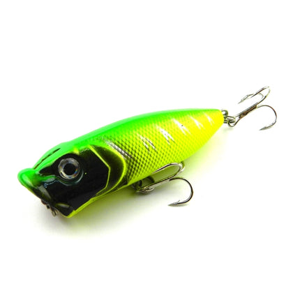 HENGJIA Plastic Artificial Fishing Lures Popper Bionic Fishing Bait with Hooks, Length: 6.5 cm, Random Color Delivery-garmade.com