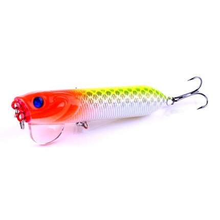 HENGJIA Artificial Fishing Lures Popper Bionic Fishing Bait with Hooks, Length: 9.5 cm, Random Color Delivery-garmade.com