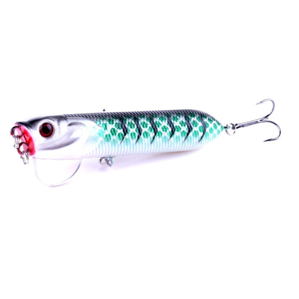 HENGJIA Artificial Fishing Lures Popper Bionic Fishing Bait with Hooks, Length: 9.5 cm, Random Color Delivery-garmade.com