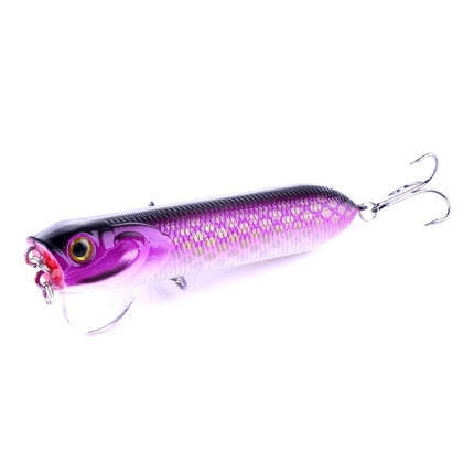 HENGJIA Artificial Fishing Lures Popper Bionic Fishing Bait with Hooks, Length: 9.5 cm, Random Color Delivery-garmade.com