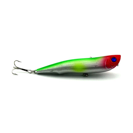 HENGJIA Artificial Fishing Lures Popper Bionic Fishing Bait with Hooks, Length: 10.5 cm, Random Color Delivery-garmade.com