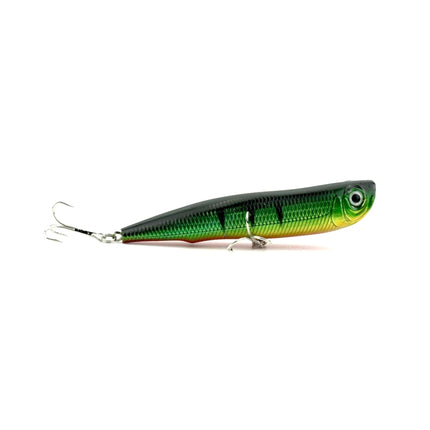 HENGJIA Artificial Fishing Lures Popper Bionic Fishing Bait with Hooks, Length: 10.5 cm, Random Color Delivery-garmade.com