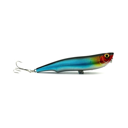 HENGJIA Artificial Fishing Lures Popper Bionic Fishing Bait with Hooks, Length: 10.5 cm, Random Color Delivery-garmade.com