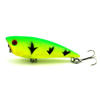 HENGJIA Artificial Fishing Lures Popper Bionic Fishing Bait with Hooks, Length: 7 cm, Random Color Delivery-garmade.com