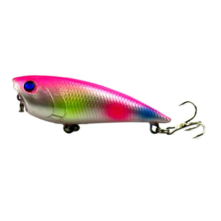 HENGJIA Artificial Fishing Lures Popper Bionic Fishing Bait with Hooks, Length: 7 cm, Random Color Delivery-garmade.com