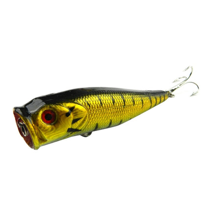 HENGJIA Plastic Artificial Fishing Lures Popper Bionic Fishing Bait with Hooks, Length: 9 cm, Random Color Delivery-garmade.com