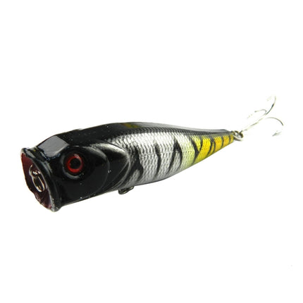 HENGJIA Plastic Artificial Fishing Lures Popper Bionic Fishing Bait with Hooks, Length: 9 cm, Random Color Delivery-garmade.com