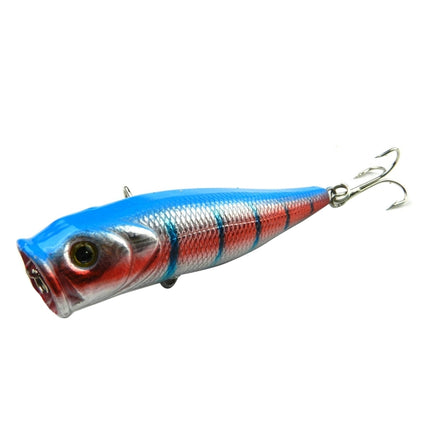 HENGJIA Plastic Artificial Fishing Lures Popper Bionic Fishing Bait with Hooks, Length: 9 cm, Random Color Delivery-garmade.com