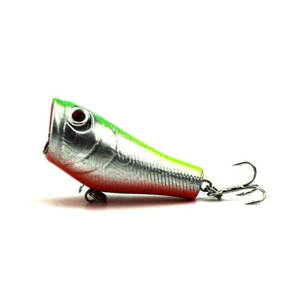 HENGJIA Plastic Artificial Fishing Lures Popper Bionic Fishing Bait with Hooks, Length: 5 cm, Random Color Delivery-garmade.com