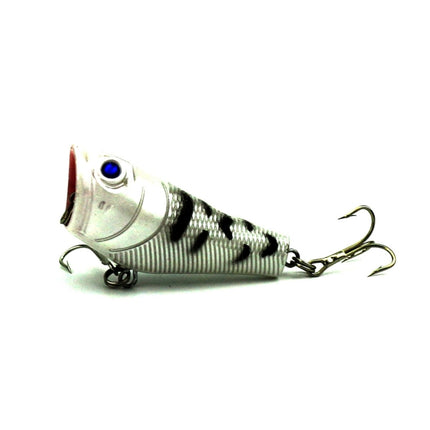 HENGJIA Plastic Artificial Fishing Lures Popper Bionic Fishing Bait with Hooks, Length: 5 cm, Random Color Delivery-garmade.com