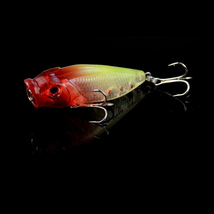 HENGJIA Plastic Artificial Fishing Lures Popper Bionic Fishing Bait with Hooks, Length: 6.5 cm, Random Color Delivery-garmade.com