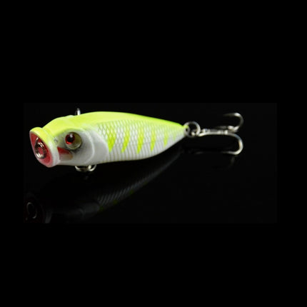 HENGJIA Plastic Artificial Fishing Lures Popper Bionic Fishing Bait with Hooks, Length: 6.5 cm, Random Color Delivery-garmade.com