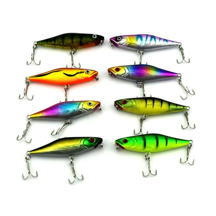 HENGJIA Artificial Fishing Lures Popper Bionic Fishing Bait with Hooks, Length: 7.5 cm, Random Color Delivery-garmade.com