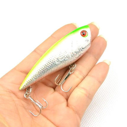 HENGJIA Plastic Artificial Fishing Lures Popper Bionic Fishing Bait with Hooks, Length: 6.7 cm, Random Color Delivery-garmade.com