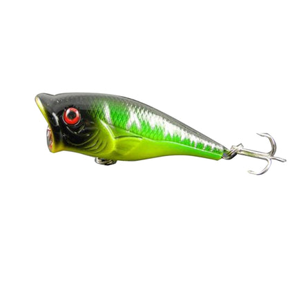 HENGJIA Plastic Artificial Fishing Lures Popper Bionic Fishing Bait with Hooks, Length: 6.5 cm, Random Color Delivery-garmade.com