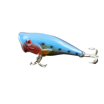 HENGJIA Plastic Artificial Fishing Lures Popper Bionic Fishing Bait with Hooks, Length: 6.5 cm, Random Color Delivery-garmade.com