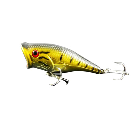 HENGJIA Plastic Artificial Fishing Lures Popper Bionic Fishing Bait with Hooks, Length: 6.5 cm, Random Color Delivery-garmade.com