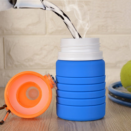 500mL Outdoor Travel Silicone Foldable Kettle Telescopic Cup Sports Drinking Bottle-garmade.com