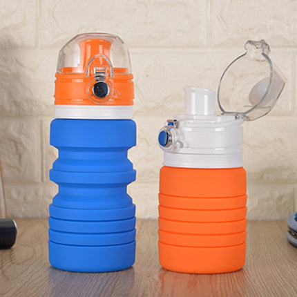 500mL Outdoor Travel Silicone Foldable Kettle Telescopic Cup Sports Drinking Bottle-garmade.com