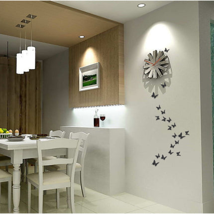 36 PCS Home Decoration Originality PC 3D Mirror Surface Butterfly Wall Paste-garmade.com