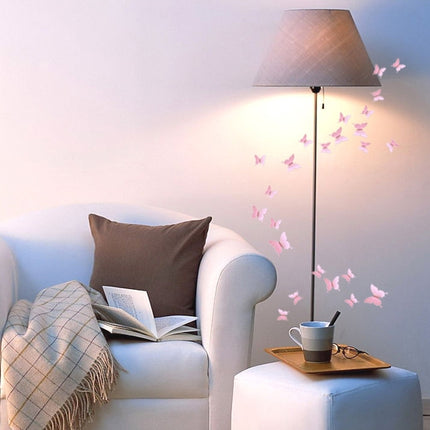 36 PCS Home Decoration Originality PC 3D Mirror Surface Butterfly Wall Paste-garmade.com