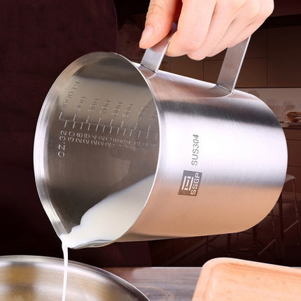 SSGP Kitchen Cooking Tool Stainless Steel Graduated Measuring Cups, Size: 13*12.5cm, 1000ml-garmade.com
