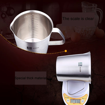 SSGP Kitchen Cooking Tool Stainless Steel Graduated Measuring Cups, Size: 13*12.5cm, 1000ml-garmade.com