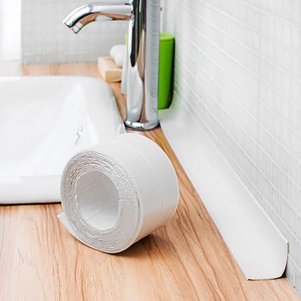 PVC Kitchen and Bathroom Waterproof and Mildew Proof tape,Size:22mm x 3.2m(White)-garmade.com