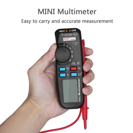 BSIDE ADM92 Handheld True RMS Digital Multimeter Auto Range 6000 Counts TRMS Tester with Live Wire Check Temp NCV Hz ohm Diode-garmade.com
