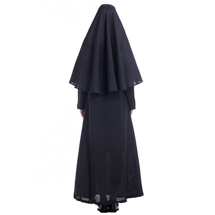 Halloween Costume Women Nun Missionary Cosplay Clothing, Size:XL, Bust:116cm, Dress Length:147cm, Shoulder Width:41cm-garmade.com