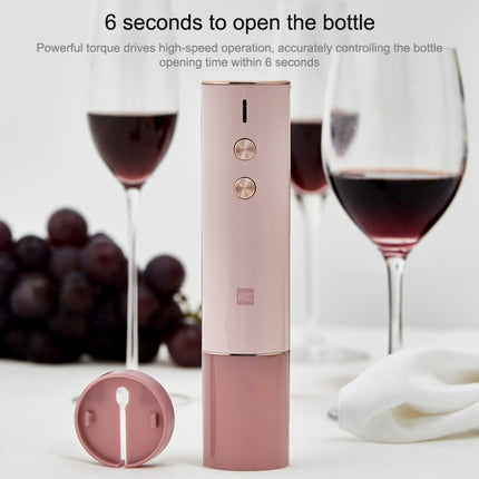 Original Xiaomi Youpin Huohou Electric Automatic Red Wine Bottle Opener (Pink)-garmade.com