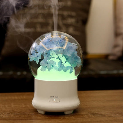 ML-824 100ML Gypsophila Flowers Aromatherapy Diffuser Air Humidifier with Colorful LED Light for Office / Home(Blue)-garmade.com
