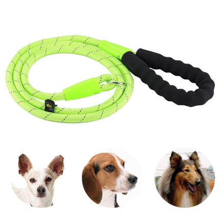 Pet Dog Training Traction Rope Reflective Light Leash with Bold Handle-garmade.com