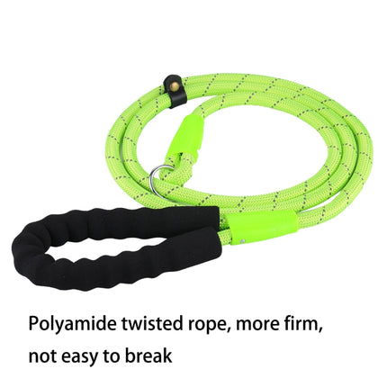 Pet Dog Training Traction Rope Reflective Light Leash with Bold Handle-garmade.com