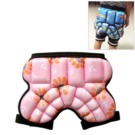 Children Outdoor Sports Roller Skating Protective Gear Hip Butt Padded Shorts Pants(Pink)-garmade.com