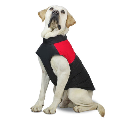 Pet Dog Cotton Vest Ski Suit, Size: 4XL, Chest: 63cm, Back Length: 55cm(Red)-garmade.com