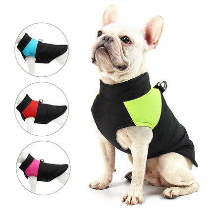 Pet Dog Cotton Vest Ski Suit, Size: 4XL, Chest: 63cm, Back Length: 55cm(Pink)-garmade.com