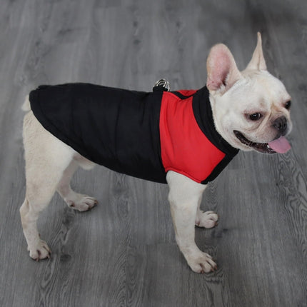 Pet Dog Cotton Vest Ski Suit, Size: 5XL, Chest: 68cm, Back Length: 60cm(Red)-garmade.com
